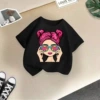 Black short sleeve T-shirt