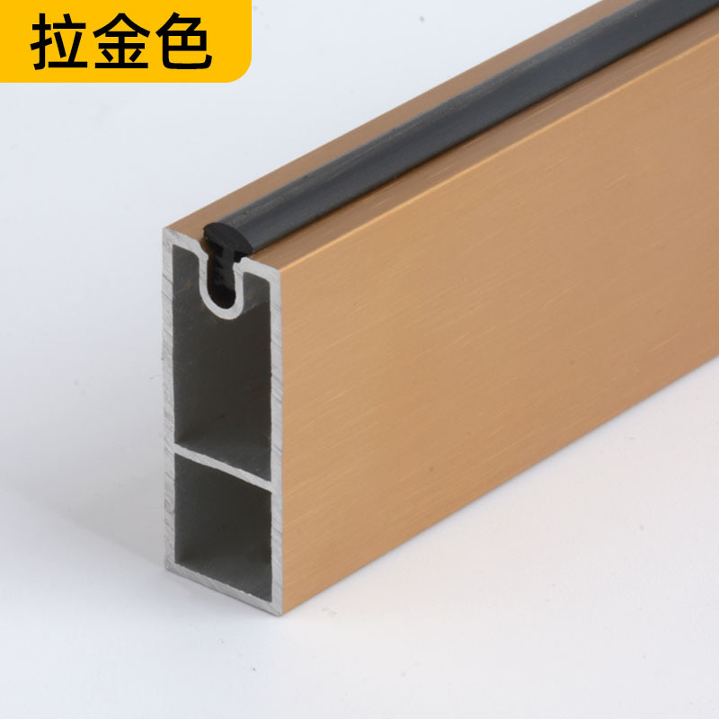 Aleación de aluminio cuadrado ropa armario Polo engrosada ropa Polo mudo antideslizante ropa armario Polo sólido brida asiento