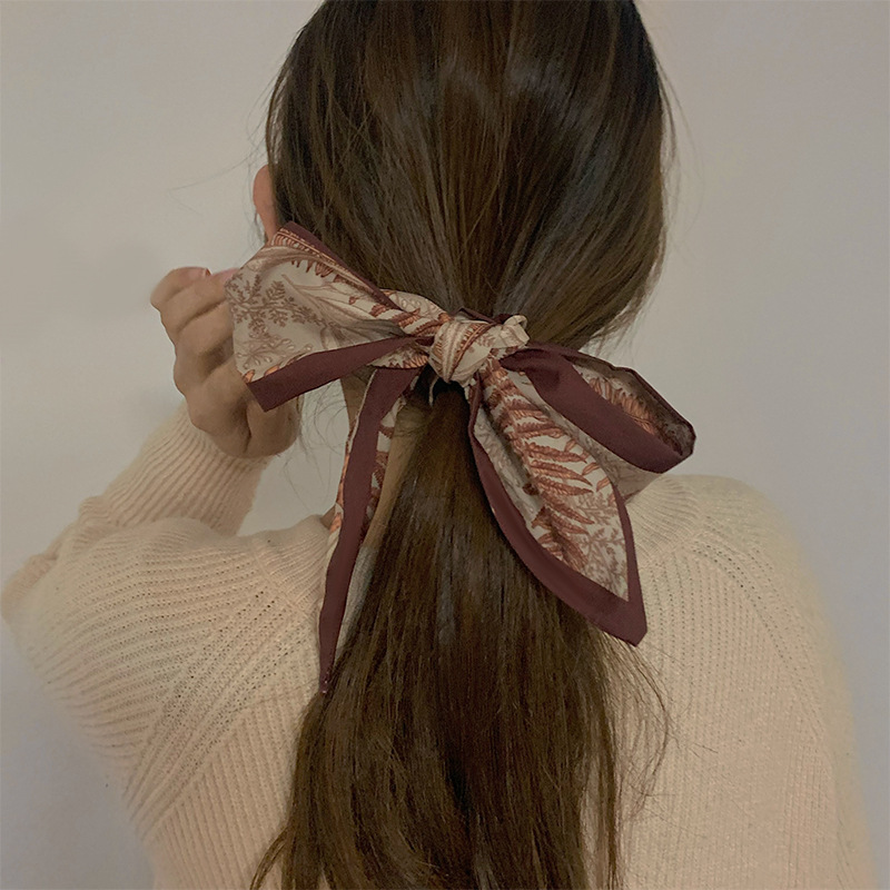 Foulard En Soie Coréenne Anneau De Cheveux En Satin display picture 30