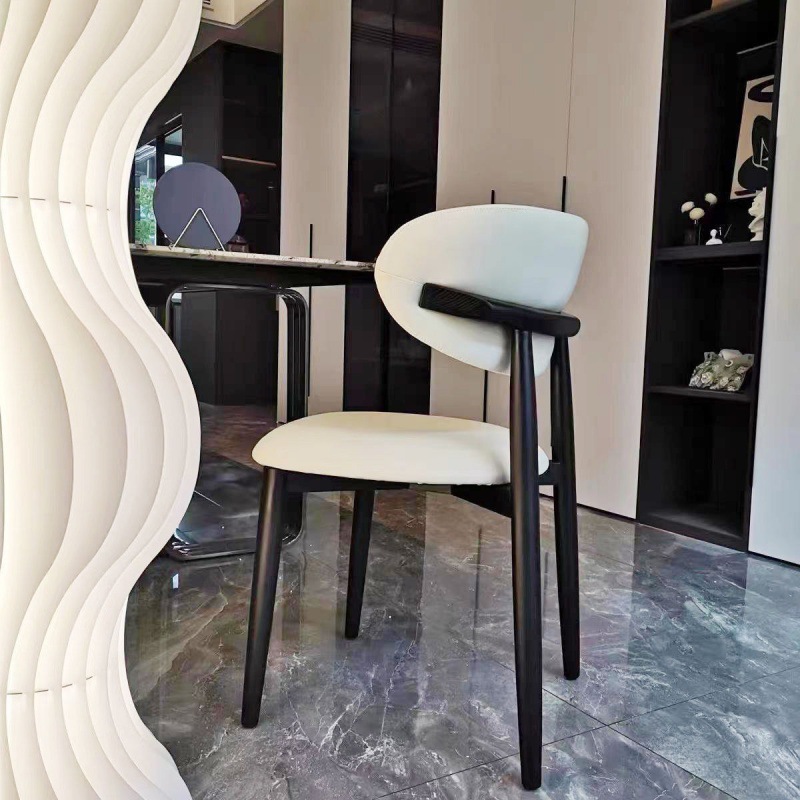 Internet celebrity Nordic solid wood dining chair home modern simple…