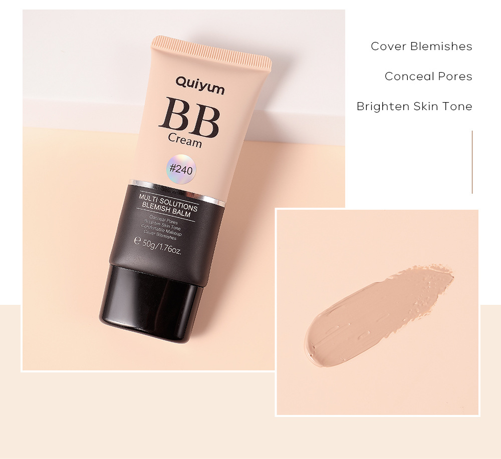 Cross-border QUIYUM BB Cream (Color Box) 50g Moisturizing Concealer without smudging manufacturer's stock wholesale undefined