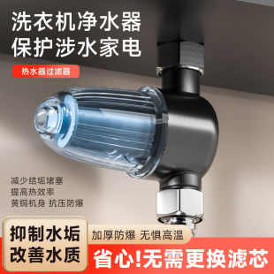 Water heater pre-filter removable and washable household tap water purifier toilet toilet scale inhibitor shower accessories