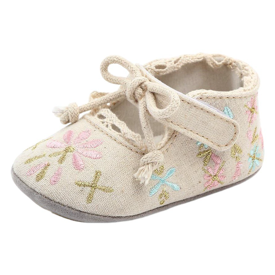 0-1 год липучка вышитая детская обувь детская обувь детская обувь обувь принцессы на мягкой подошве 2218