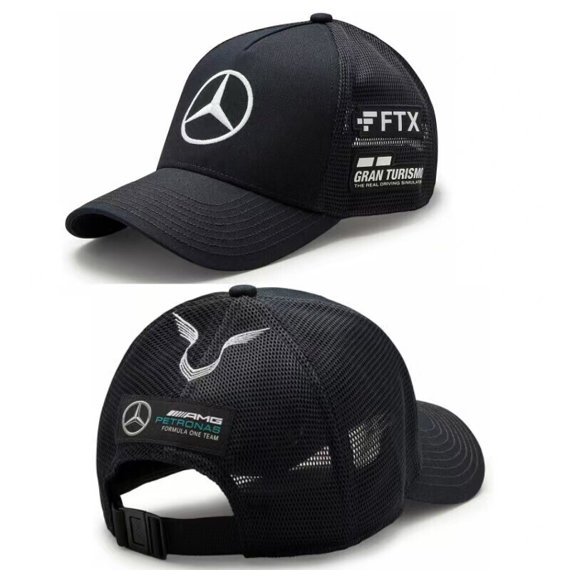 New Foreign Trade Mercedes Amg Car Cap Racing Collaboration Monster Embroidery Unisex Baseball Cap