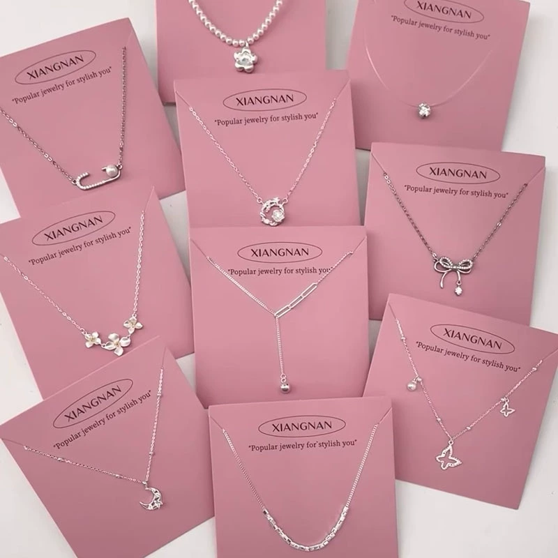 Ожерелье из стерлингового серебра 925 пробы с жемчугом, женское нишевое дизайнерское доступное роскошное высококачественное невыцветающее простое ожерелье на ключице, аксессуары оптом