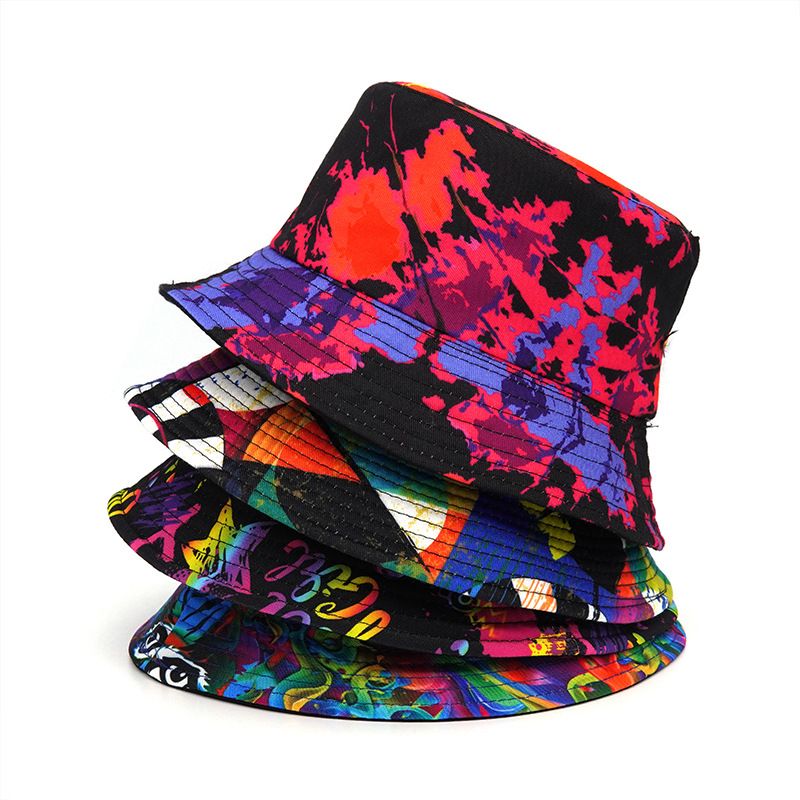 Cotton Material Unisex Casual Cartoon Wide Eaves Bucket Hat