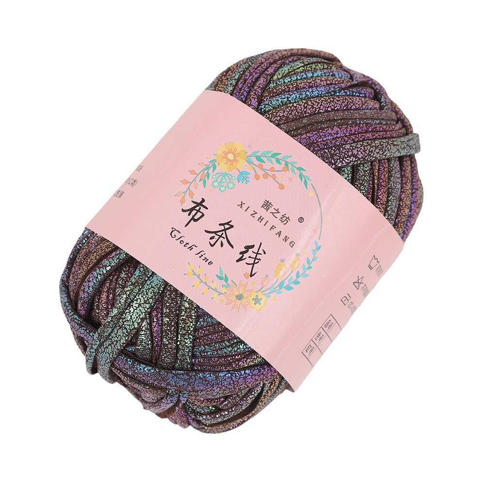 Línea textil Qian Zhi hilo de color mágico tejido a mano hilo de fantasía de color bricolaje en stock fábrica al por mayor