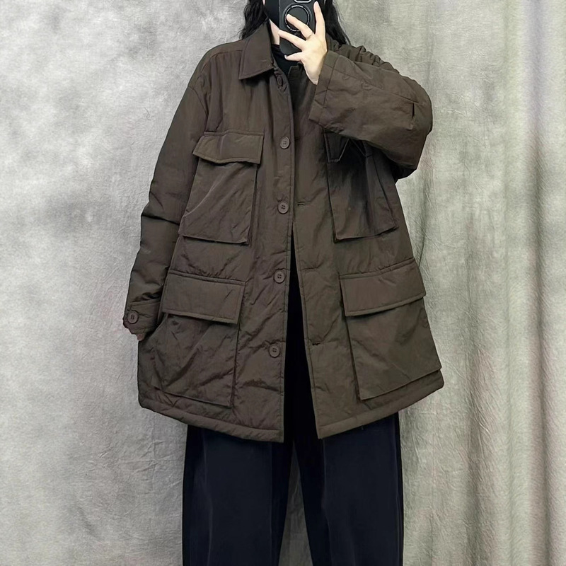 Retro Style Light Cotton Outwear for Women in Autumn and Winter 2025 New Style Outwear Design Workwear Cotton Outwear Special Price Retro Style Light Cotton Outwear for Women in Autumn and Winter 2025 New Style Outwear Design Workwear Cotton Outwear Special Price