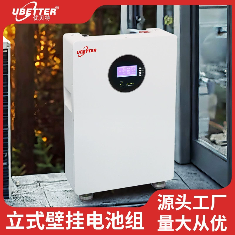 Настенное вертикальное устройство для хранения энергии 5 кВтч, универсальное устройство для хранения энергии, литий-железо-фосфатный аккумулятор, инвертор, система хранения энергии, бытовая фотоэлектрическая система