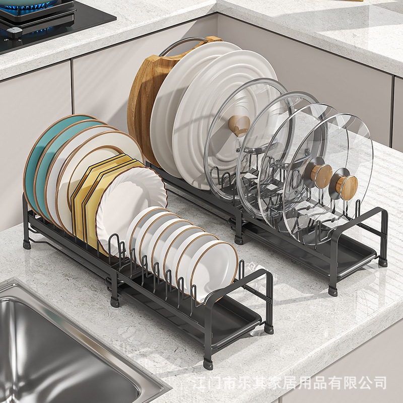 Rack de drenaje de cocina Rack de fregadero Rack de almacenamiento de placas de una sola capa Rack de almacenamiento de platos Rack de lavaplatos Rack de platos en la piscina