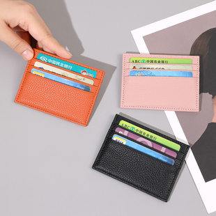 (Cross-border trading), polyurethane light and thin small card holder, high-quality style