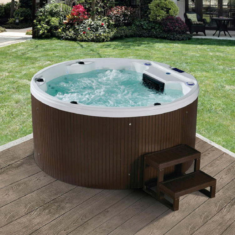 bañera de jacuzzi redonda grande piscina al aire libre piscina termostática inteligente bañera al aire libre bañera de spa al aire libre