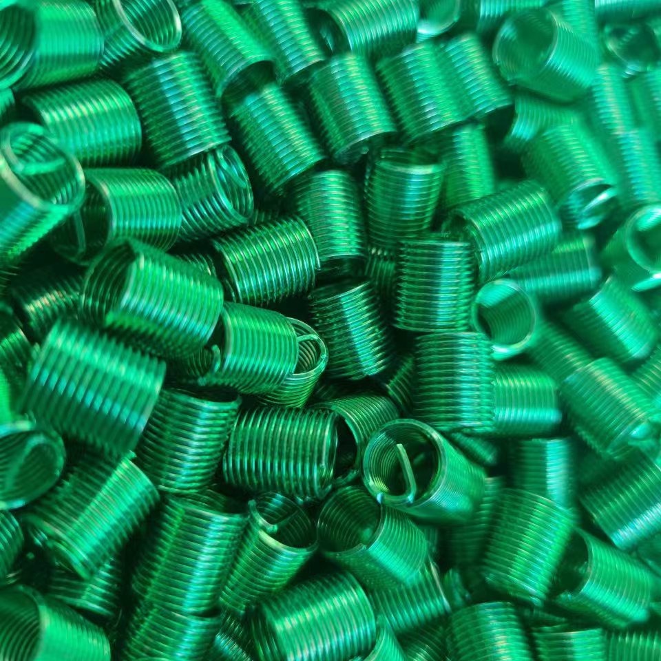 厂家批发 细牙钢丝螺套 染色镀色不锈钢 弹簧丝套牙套 螺纹护套