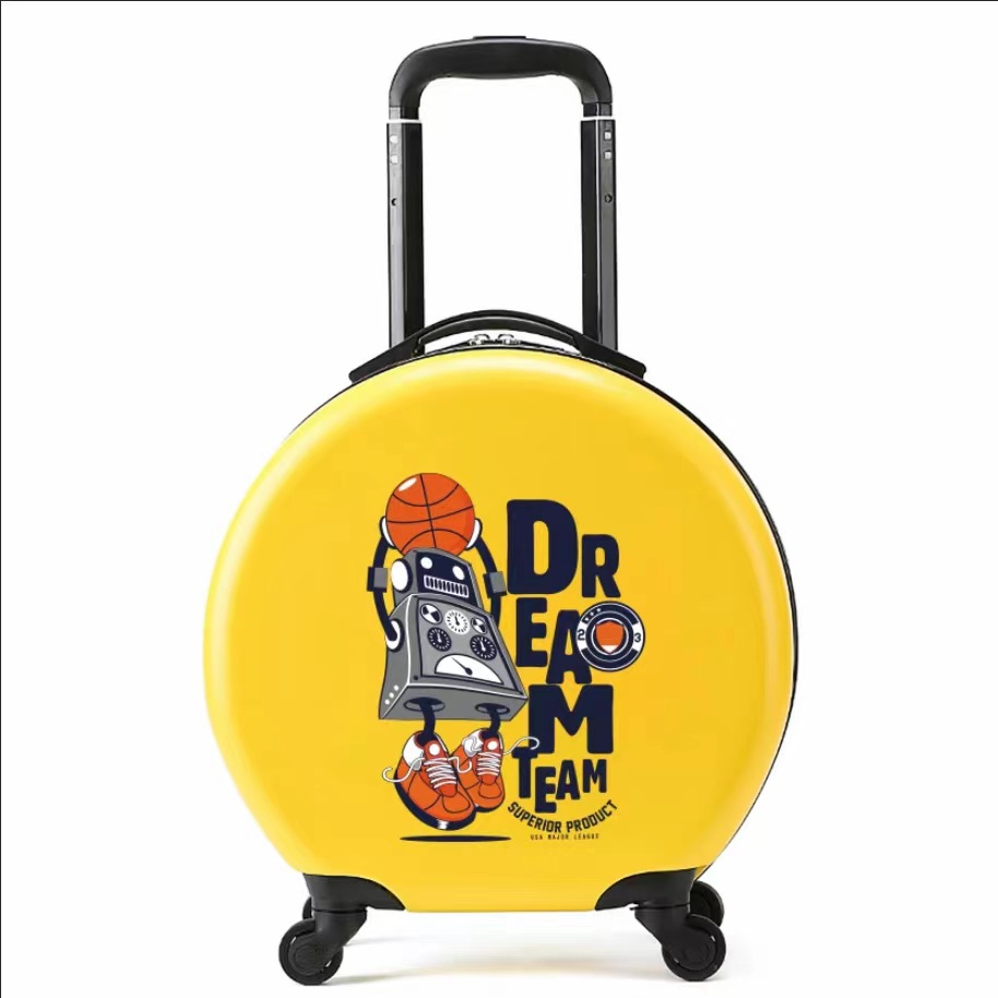 Logotipo impreso de los niños trolley gran capacidad universal rueda equipaje maleta ocio al aire libre fábrica por mayor