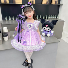 Kurokami Melody Summer New Girl's Dress Lolita Princess Dress Lace Ball Gown Birthday Dress