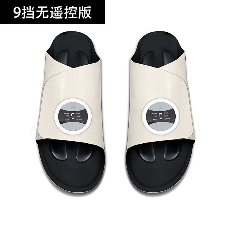 国境を越えたポータブル充電式 EMS パルス微電流 TENS 痩身脚スマート美脚器具マッサージフットマッサージシューズ|undefined