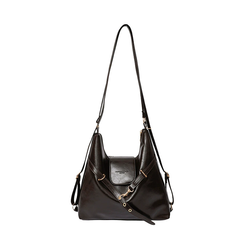 Retro capacious backpack, shoulder bag, Korean style, city style