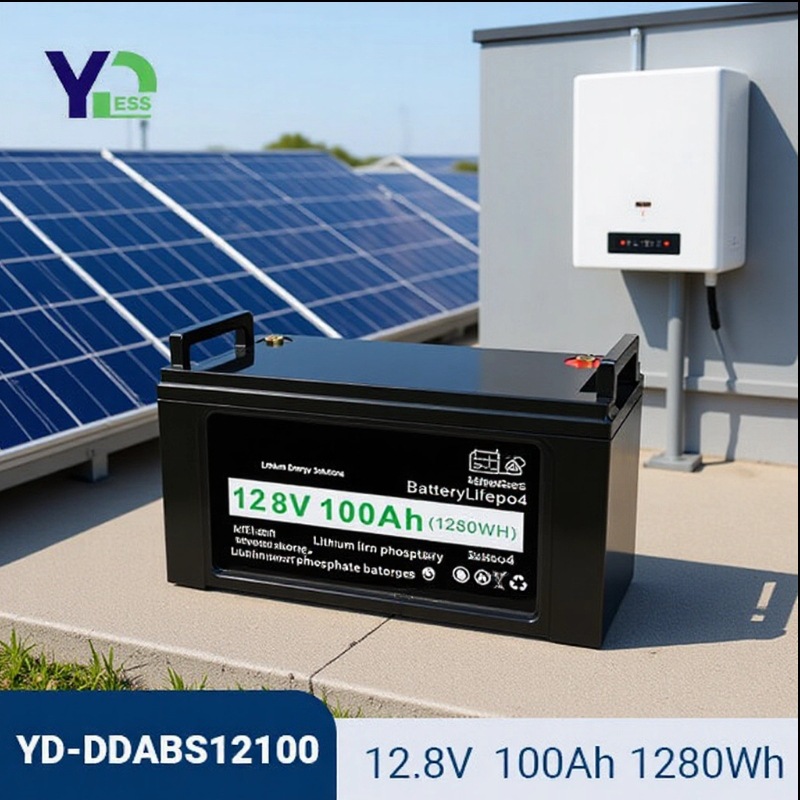 铅改锂24V磷酸铁锂电池12V100Ah太阳能储能LiFePO4大容量锂电瓶