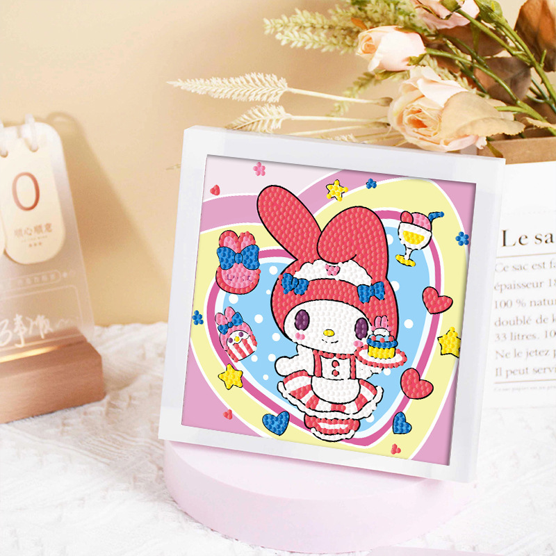 Diamante infantil DIY hecha a mano con material de marco paquete de dibujos animados Sanliou pegatinas de diamante regalo al por mayor pinturas de mampostería