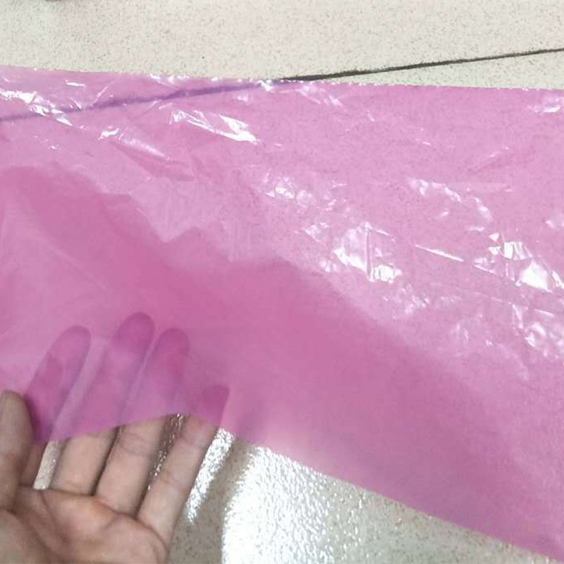 Suministro de fábrica nuevo PE película Termocontraíble rojo transparente PE bolsa de encogimiento de dos extremos bolsa Termocontraíble plástico película de sellado
