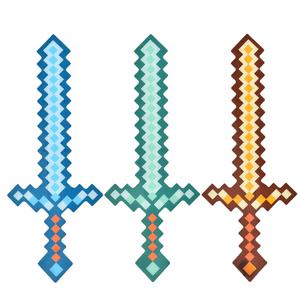 My MC World Diamond Sword Pickaxe Toy Weapons MC Game Mini World…