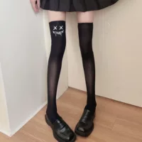 Сексуальные колготки до колена, базовый бархатная лебедь, стиль Lolita, хэллоуин