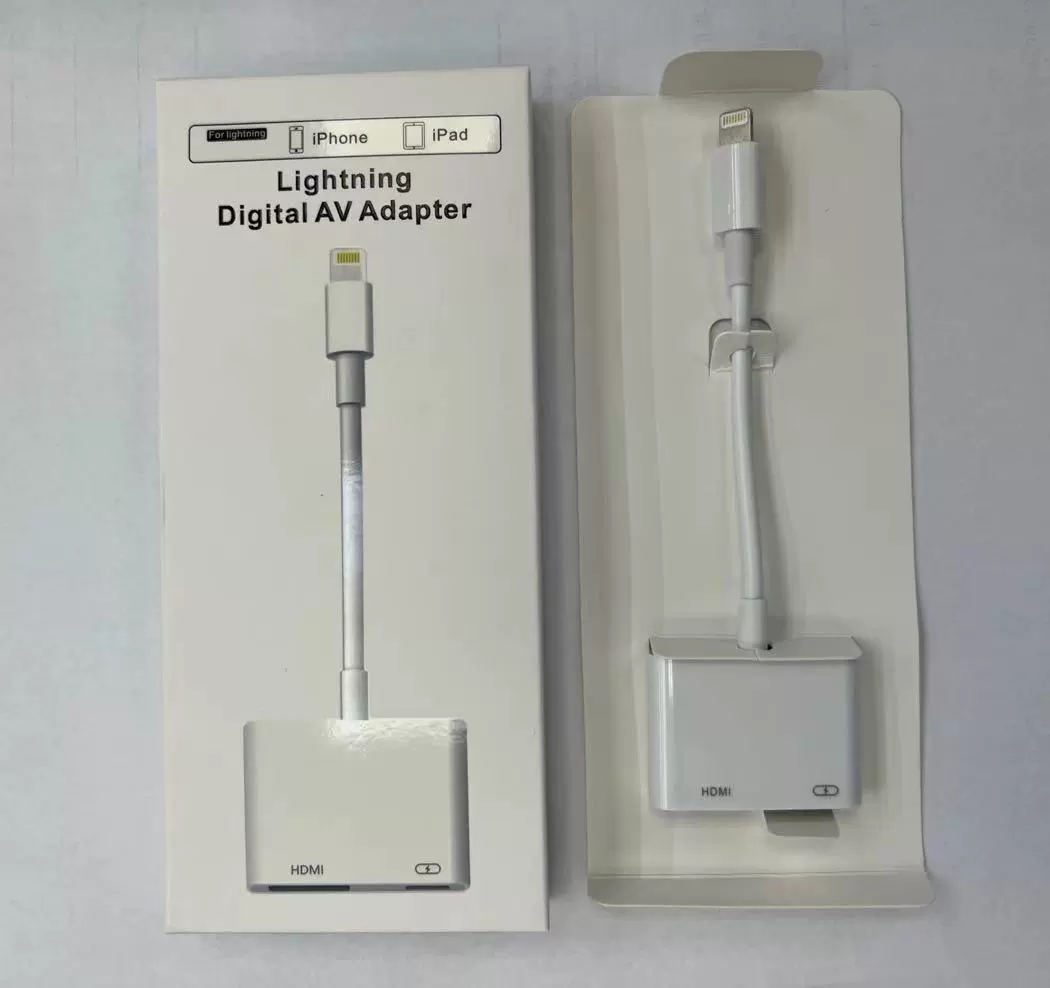 Применение кабеля Apple Lightning к HDMI HD линии iPhone к HDMI мобильному телефону к ТВ и экрану