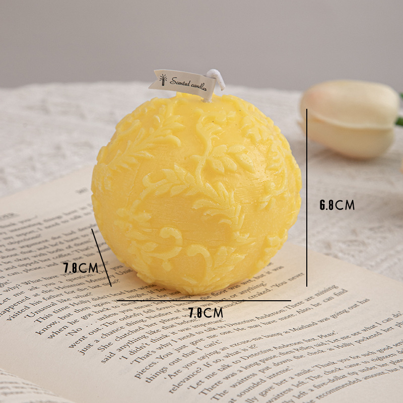 Conjunto de velas aromáticas decorativas com flores_voghion.com