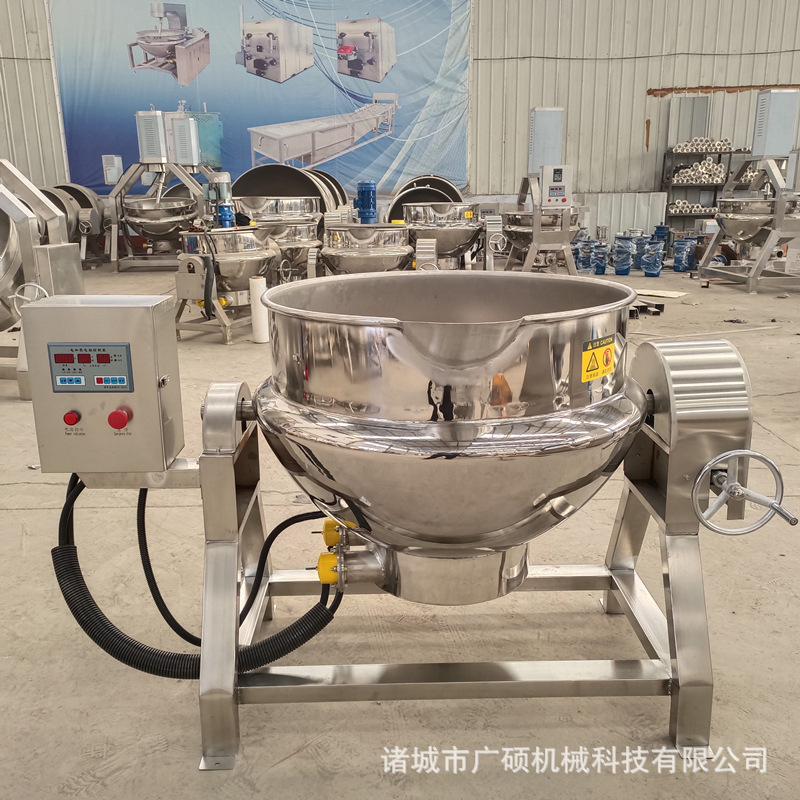 大型卤制品煮锅 锅体可翻转鸭货煮锅 带保温导热油加热大骨汤煮锅