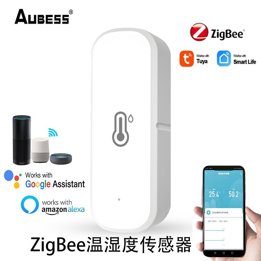 Tuya graffiti WiFi inteligente/ZigBee interruptor de encendido y apagado de temperatura y humedad puerta sensor magnético enchufe interruptor de escena