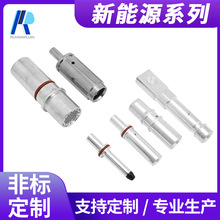 新能源充电端子充电桩连接器导电插针冠簧母孔大电流镀银PIN针