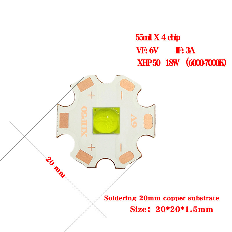 Dc 3v/6v/12v xhp 50電球t 6 xhp 70電球xhp 90 led 18-40w強光懐中電灯|undefined
