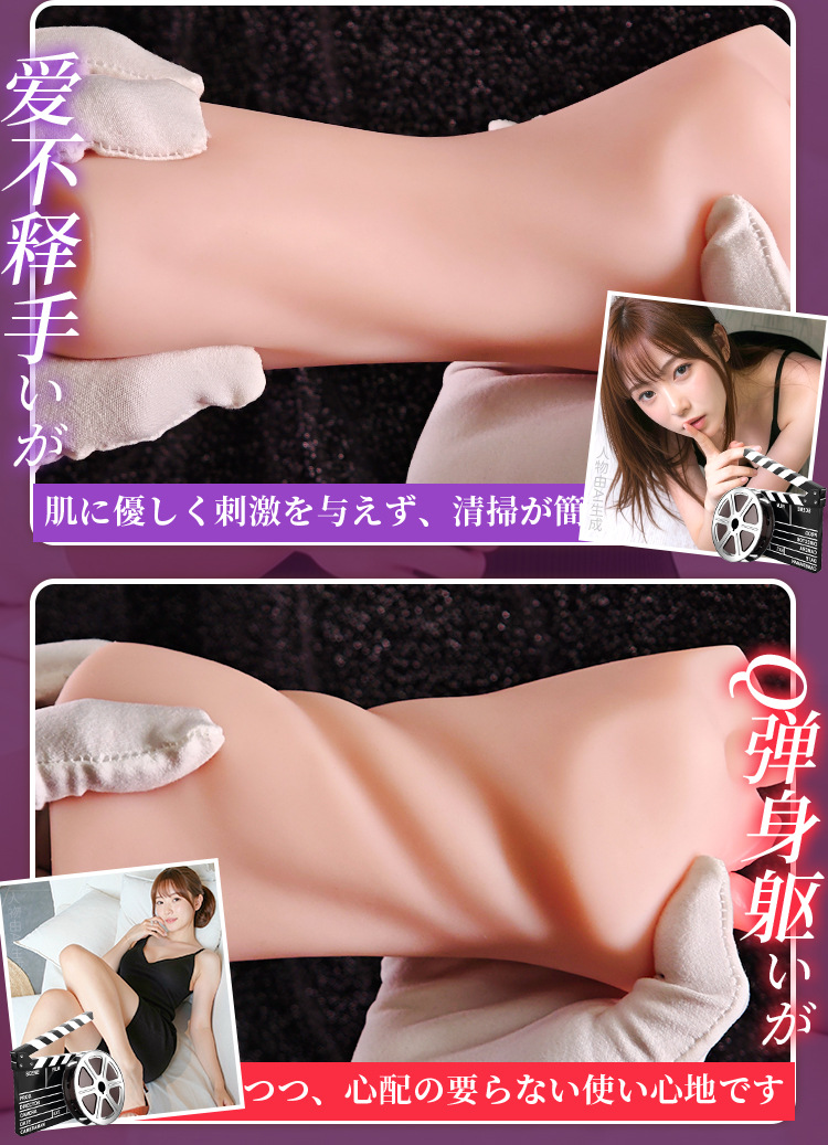 Jiuai Airplane Cup Male Masturbator with Simulated Mouth, Vagina and Buttocks, Manual TPE — detail image 16