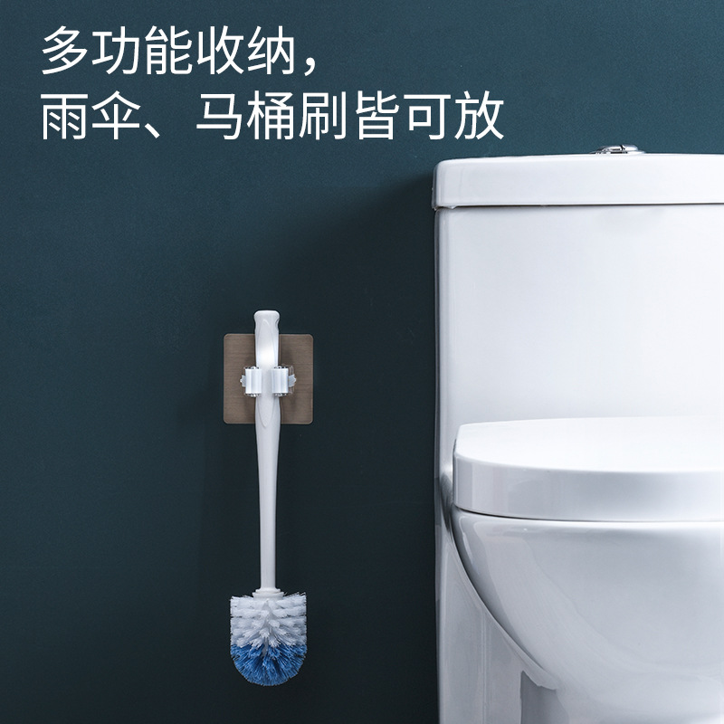 Gancho de fregona sin perforación Soporte de escoba para colgar en la pared Gancho sin costuras Hebilla de fregona Clip de fregona fuerte para baño