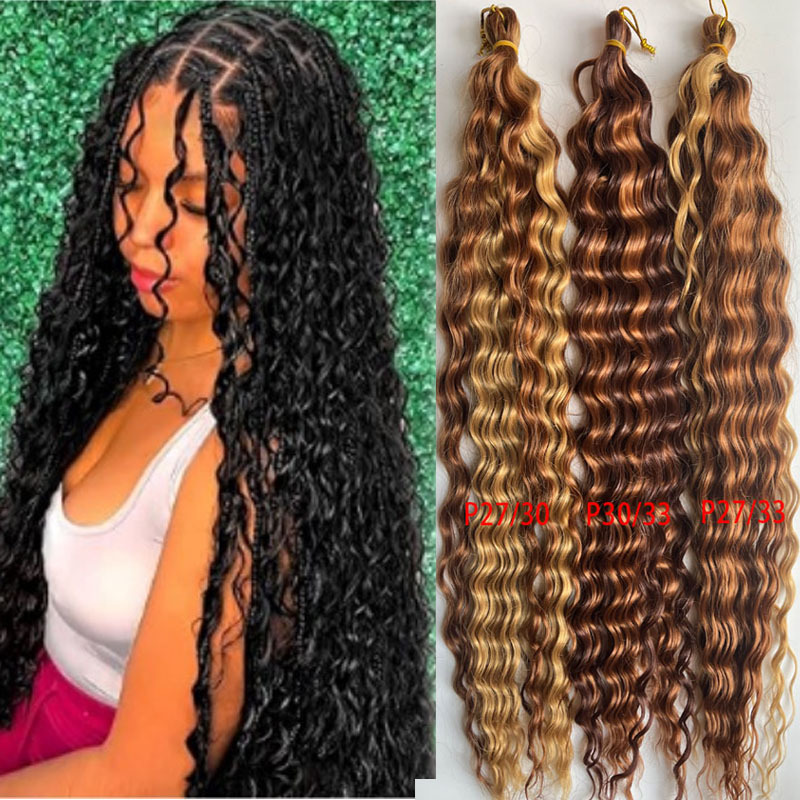 Xuchang wig factory Loose Deep wave Twist Daqu 30in 120g large roll chemical fiber wig
