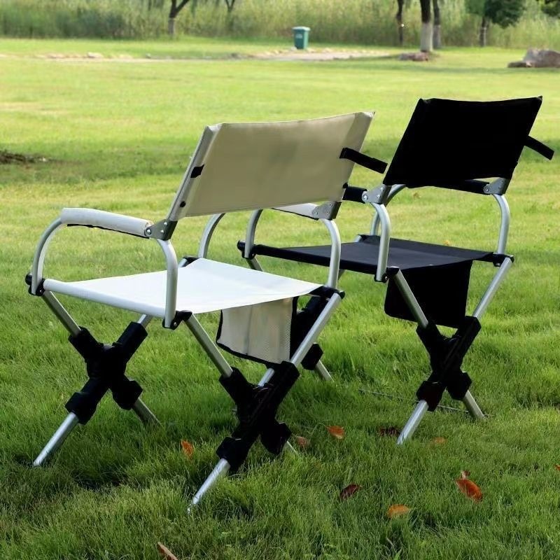 Silla plegable portátil al aire libre silla de dirección de aleación de aluminio acampando silla plegable de pesca silla ligera de aleación de aluminio