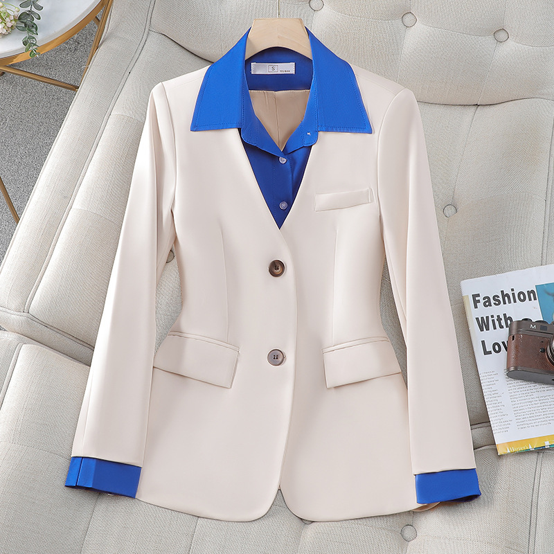 Women's Clothing Light luxury brand small suit jacket for women spring casual suit two piece fashionable temperament professional suit_voghion.com