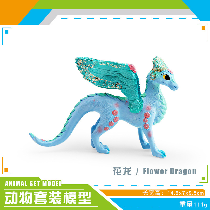 Juguete de plástico sólido de unicornio y Pegaso de tamaño mediano, modelo de simulación de cuento de hadas mítico, ideal para la venta transfronteriza en Amazon.