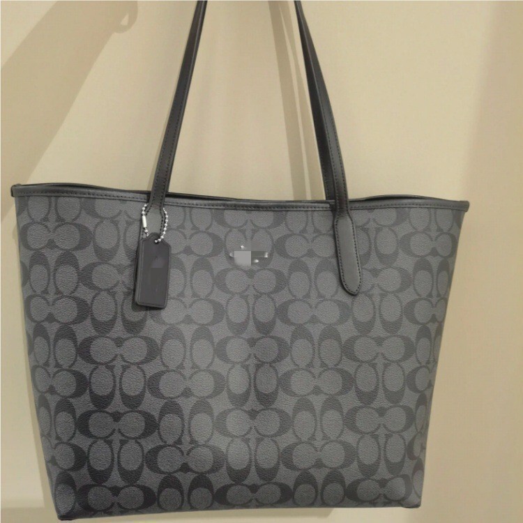 Kouc's new genuine leather women's bag city33 tote bag with magnetic clasp, commuter bag, European and American vintage shoulder bag