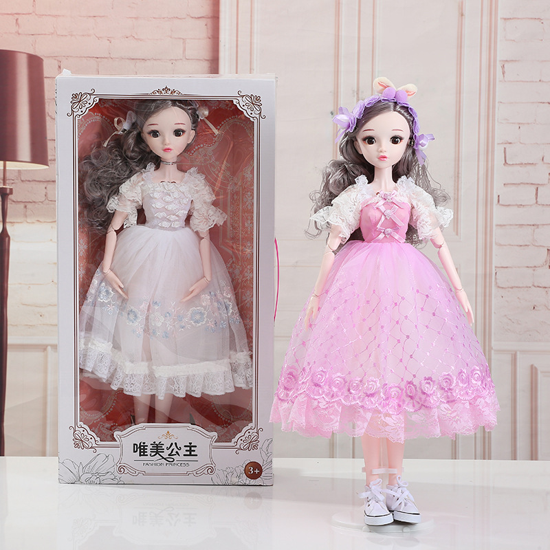Cross-Border 2023 New Model Confused Doll Birthday Gift Kindergarten Children's Toys Vinyl Barbie Doll Wholesale