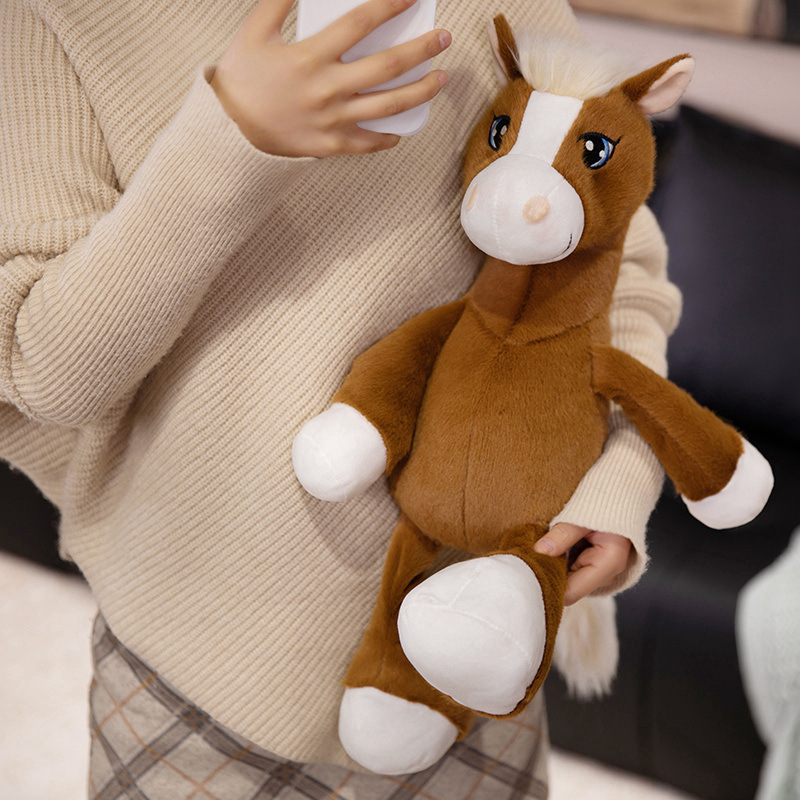新しい吊り馬人形カップル座り馬人形マスコット干支馬ぬいぐるみ子供の誕生日プレゼント|undefined