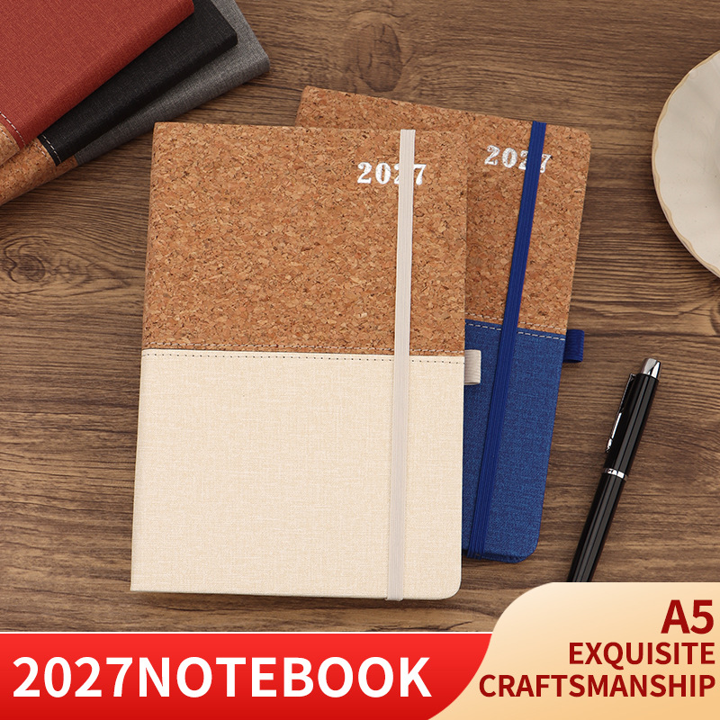 2027 papel ambiental inglés calendario de comercio exterior transfronterizo cuaderno de notas de calendario de 365 días de oficina de negocios