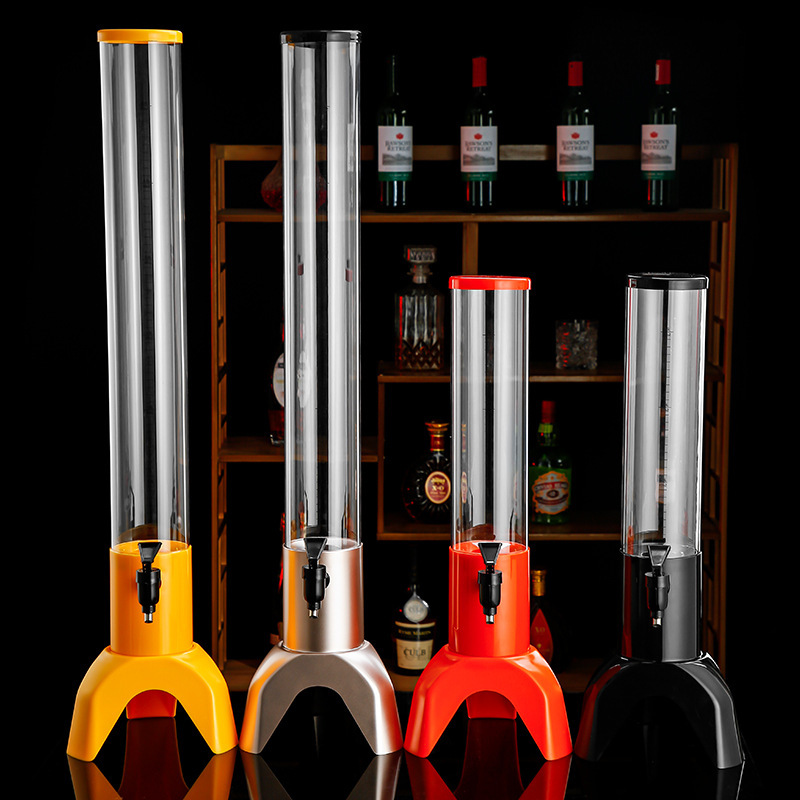 酒砲3L創意発光ビール樽ネット赤カクテル塔ジュースコーラ樽|undefined