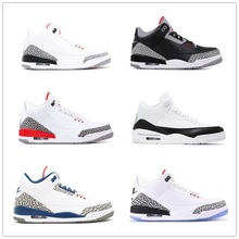 莆田鞋乔丹乔黑水泥火焰红气垫防滑男篮球运动鞋