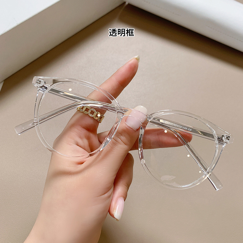 新商品の平光メガネフレーム透明ins風素顔神器ブルーレイ防止近視眼メガネフレームメガネフレーム卸売り|undefined