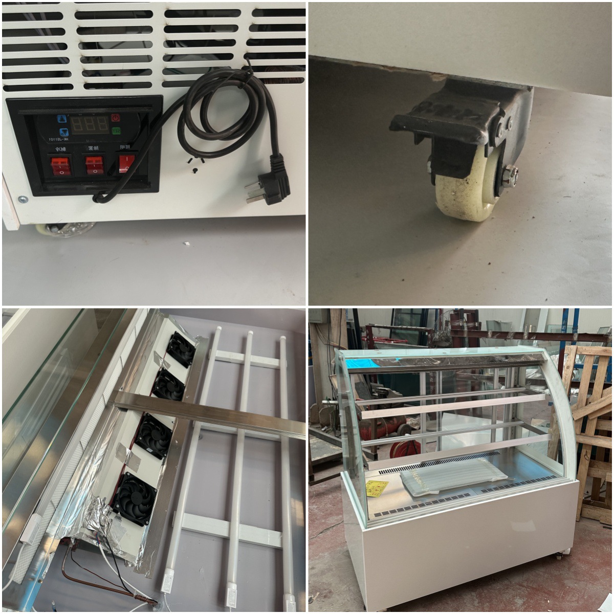 Gabinete de pastel arco comercial, armario de pastel de arco, refrigerador de aire libre, pequeño armario de pastel de escritorio