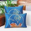 Chinese embroidery, sofa from natural wood, pillow for bed, pillowcase, with embroidery