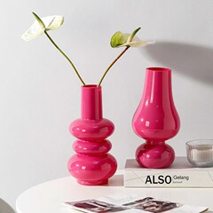 Ins風シンプル中古ガラス花瓶水培花異形生け花器家庭装飾品デスクトップ装飾道具