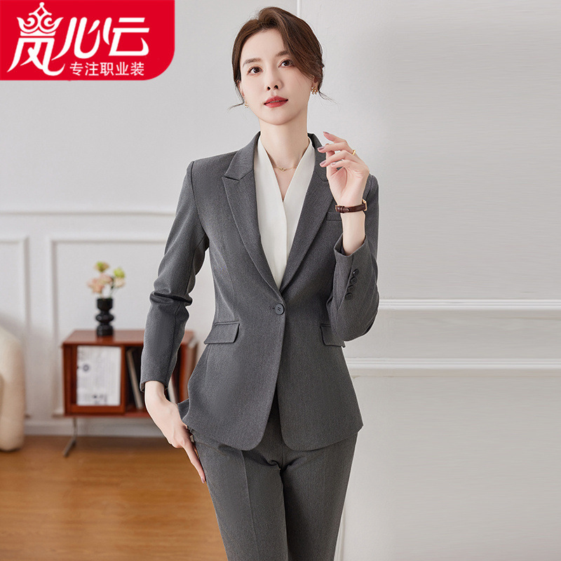 Advanced Sense Professional Suit Suit Dress Women's Suit Short-sleeved Work Clothes Summer Temperament Goddess Fan High-end 6552 Advanced Sense Professional Suit Suit Dress Women's Suit Short-sleeved Work Clothes Summer Temperament Goddess Fan High-end 6552