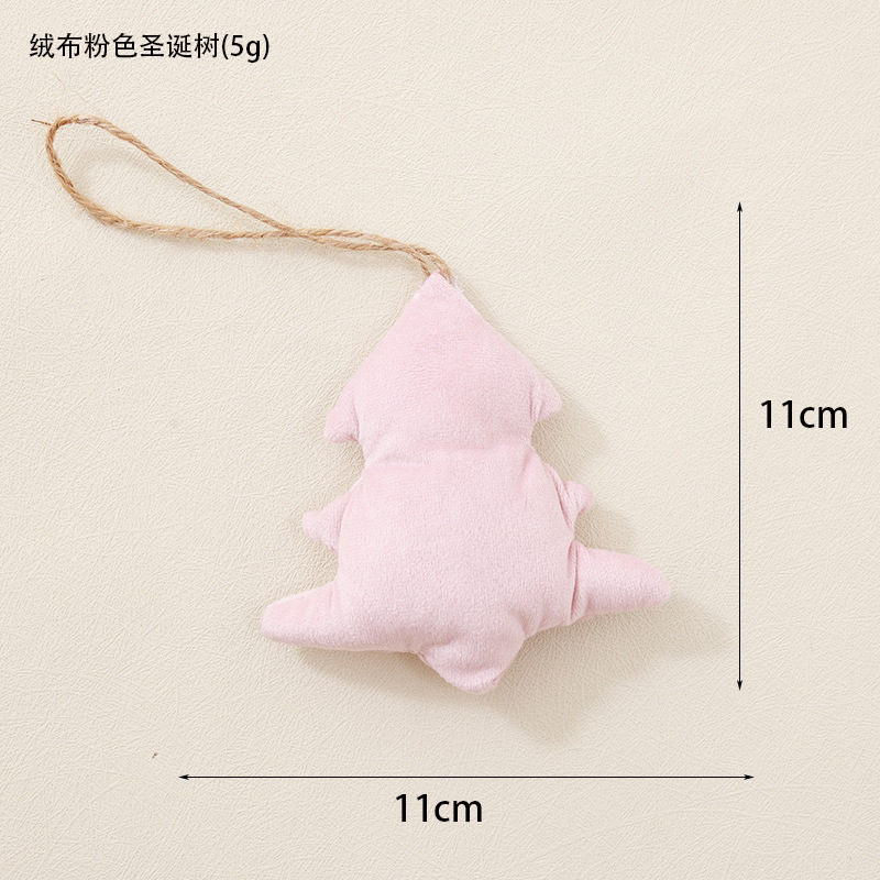 árbol de Navidad rosa de terciopelo número 3